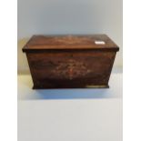 Antique Rosewood and Mahogany Writing box