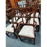 X8 Rackstraw chairs plus extendable dining table