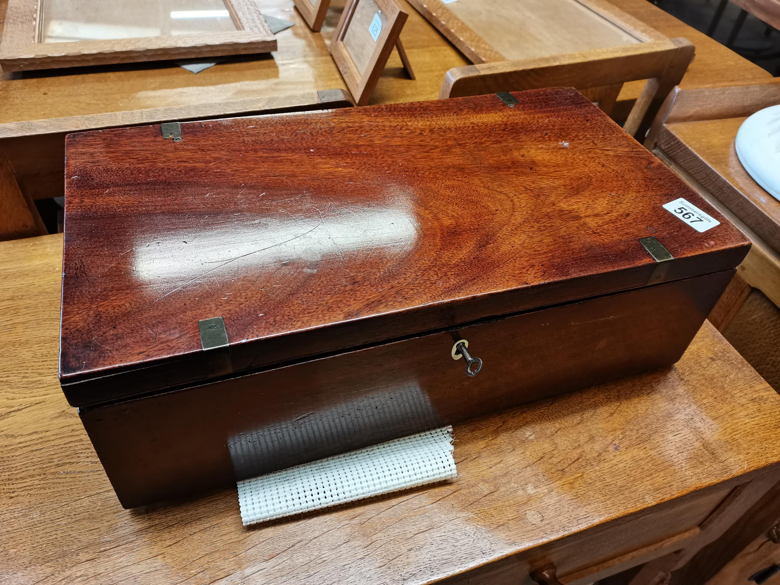 Mahogany writing box