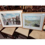 x2 pastel drawings by D Mary Braithwaite