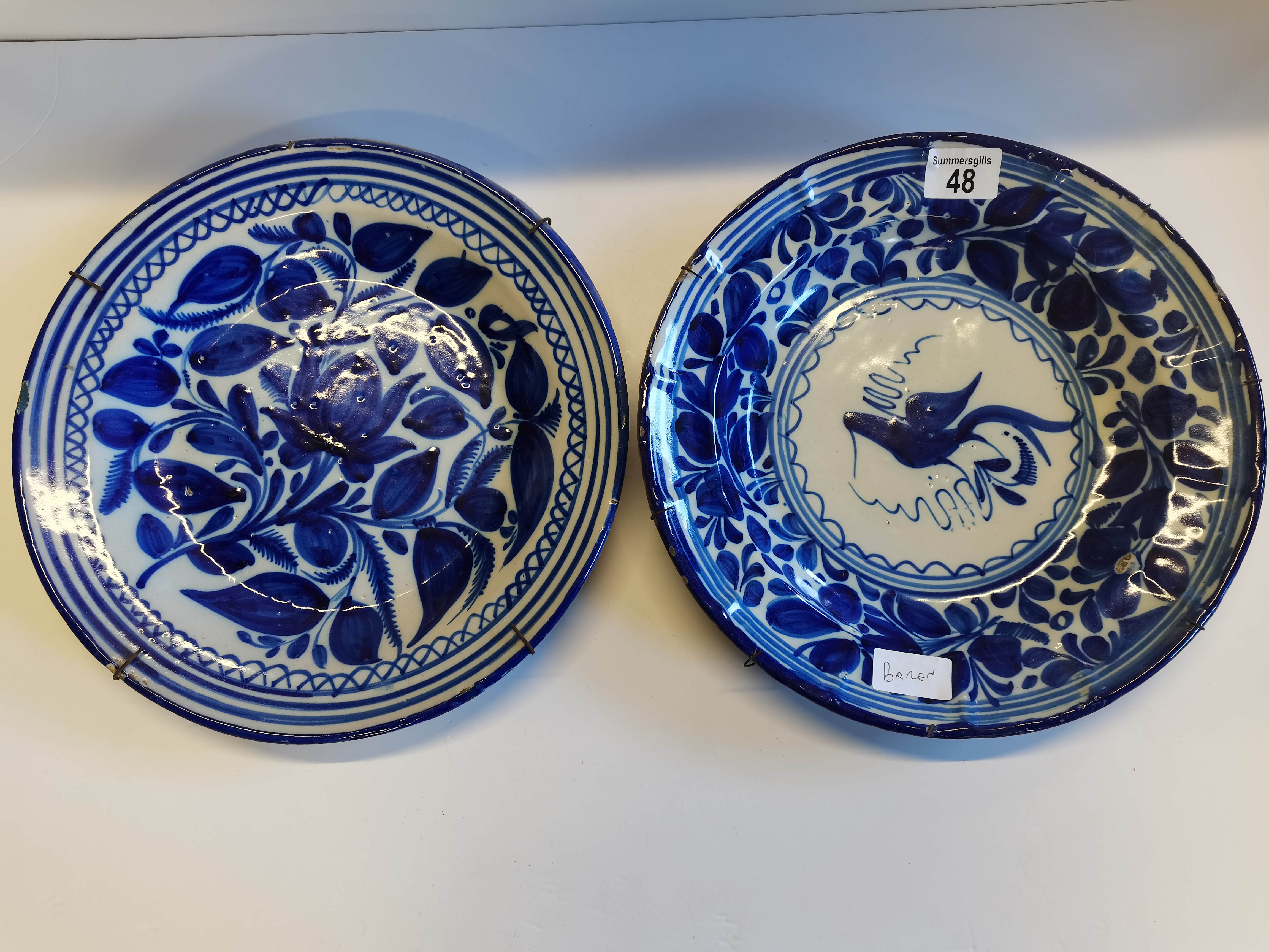 2 Blue and White Chargers - Image 2 of 4