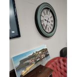 Wall clock plus Picture of Whitby on canvas