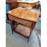 Antique rosewood Pembroke table with satinwood inlay
