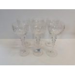 x6 vintage wine glasses