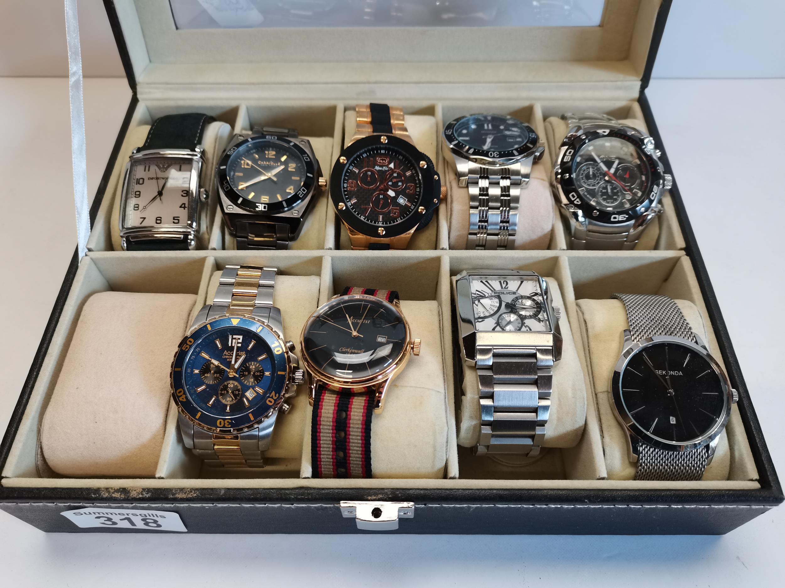 Collection of gents wrist watches inc SEKONDA , LORUS ETC