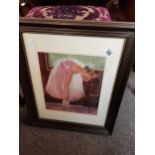 Framed Pastel drawing of a Ballerina - Doreen Pheian