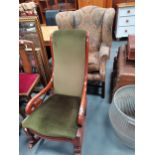 Victorian rocker plus one armchair