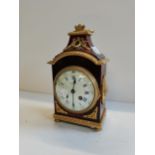 Charles De Sprez mantle clock with key - Tortoiseshell veneer