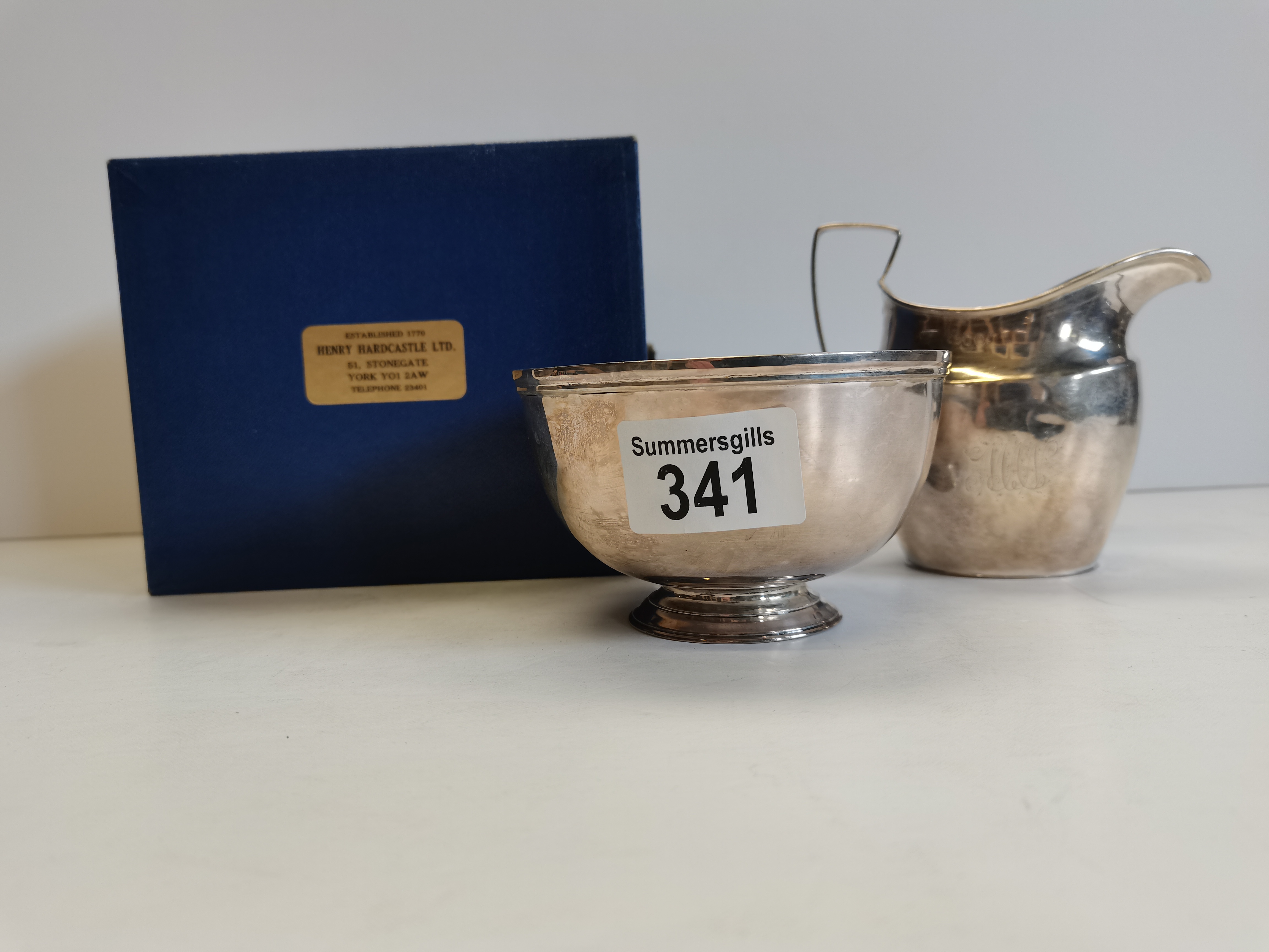 London Silver jug and bowl - Image 2 of 4