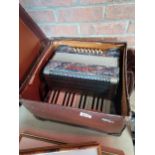 Vintage Alvari accordion in case