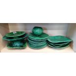 Wedgwood Green Majolica plates