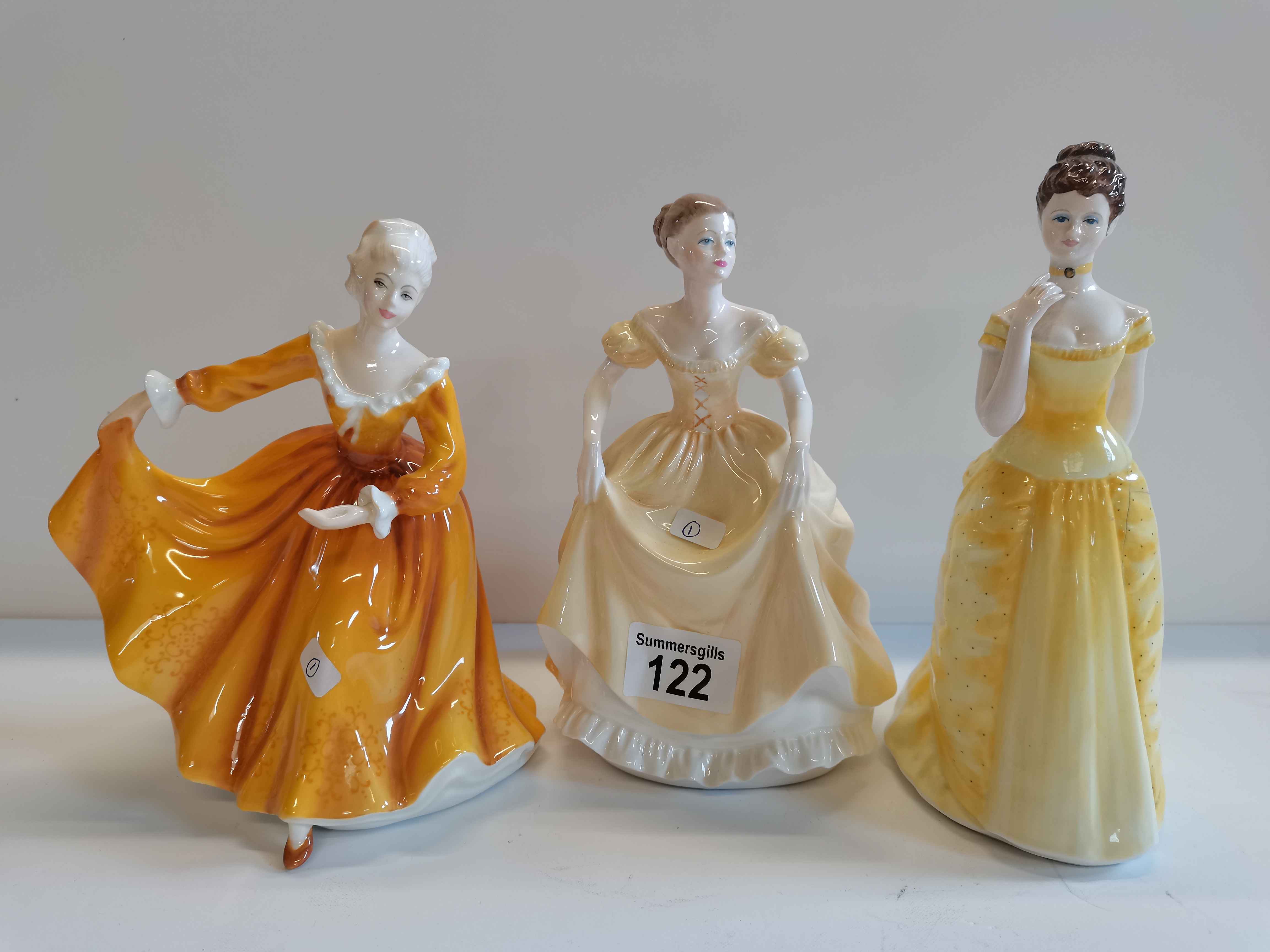 X2 Coalport ladies - Frances, Ladies of Fashion 'Emily' and Royal Doulton lady 'Kirsty' - Image 2 of 12