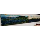 Pair of Oil paintings on Canvas signed by La May "West Cork Ireland" 2007 also "The Ring of Kerry,