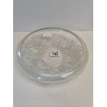 Lalique/Jobling Opalescent 25cm bowl with grape vine decoration ex condition with REG number .....
