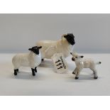 x3 Beswick Sheep, excellent condition