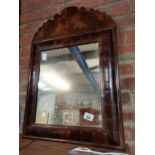 Antique mirror in wood frame