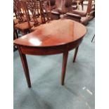 Crescent shaped Mahogany table