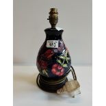 Moorcroft Clematis table lamp excellent condition - not pat tested