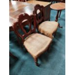 Pair of Victorian Mahogany chairs (A/F)
