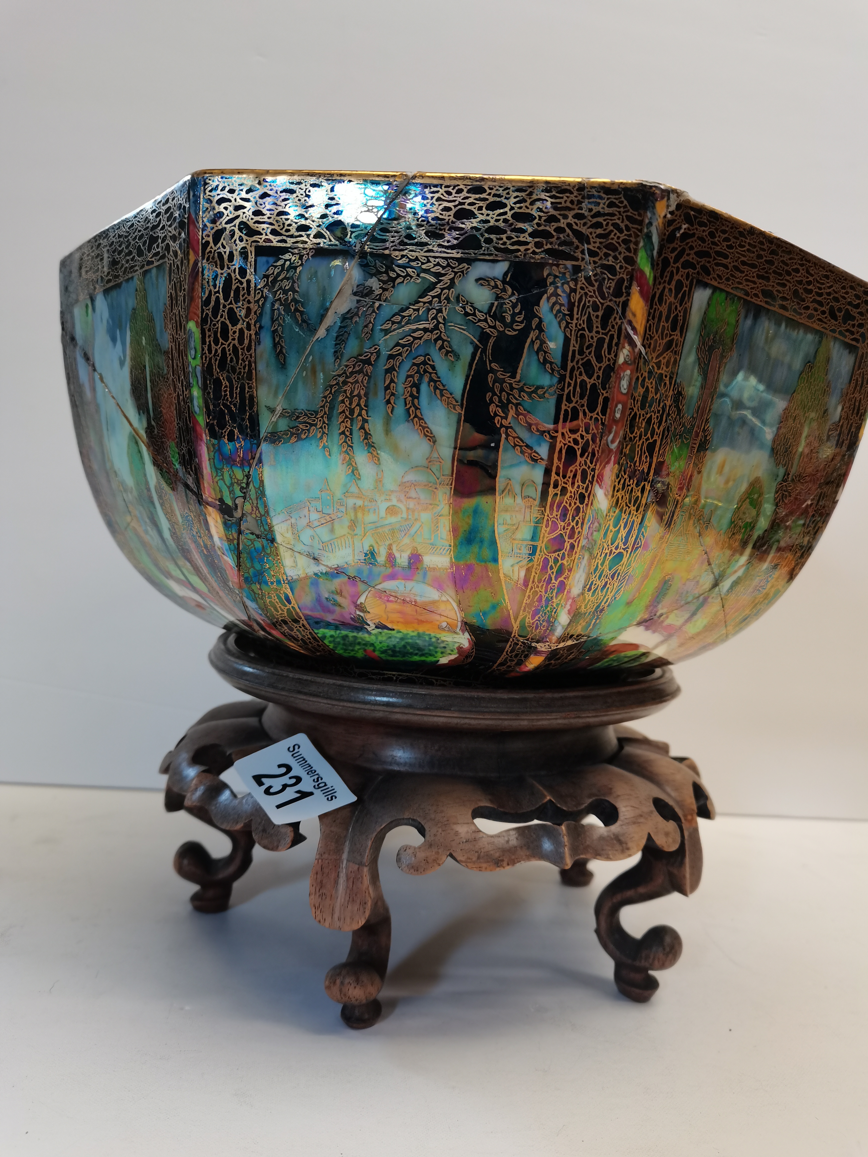 Wedgewood Fairyland Lustre bowl by Daisy Makeie Jones A/F - Image 6 of 9