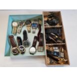 Collection of gents wrist watches inc SEKONDA, ACCURIST etc.