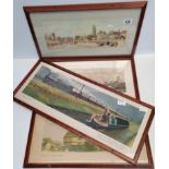 x4 framed water colour carriage prints