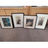 Coloured Etchings plus 3 others
