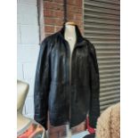 "BOSS" black leather man's jacket