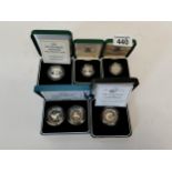 50th anniversary of the United Nations Silver proof Piedfort £2 - 1992 Silver proof Piedfort two-set