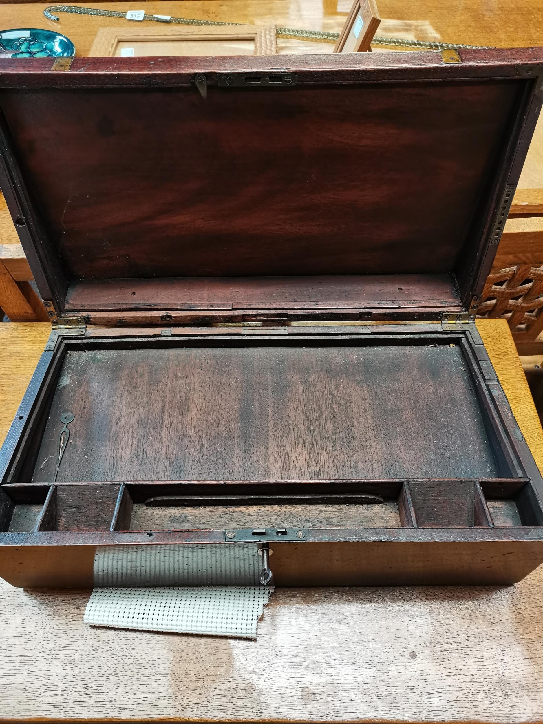 Mahogany writing box - Image 5 of 6