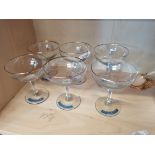 6 x vintage Babycham glasses (very good condition)