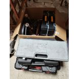 Large Box of tools plus 5 plastic tool boxes containing socket sets etc