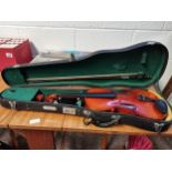 Skylark Childs Violin In CaseCondition StatusCondition Grade:  B Good: In good condition but