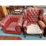 Chesterfield armchairCondition StatusCondition status - Grade C