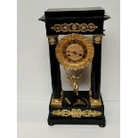 Large regency mantle clock