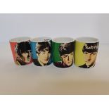 Set of 4 mini mugs "The Beatles" Series 02-44 - 47 all exc. ConditionCondition StatusCondition