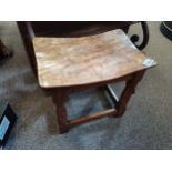 Early Mouseman Burr top stool possibly by Robert Thompson In excellent condition