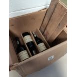 3 Bottles of Vintage Port 1983 in Wooden Crate