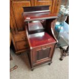 Antique mahogany coalbox with linerCondition StatusCondition Grade:  B Good: In good condition but