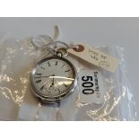 Silver cased Mugact maker pocket watch marked 935 (w/o)
