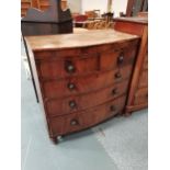 4ht Antique chest of drawers W104cm x D53cm x H111cm Condition StatusCondition Grade:  C Fair: In