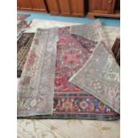 Wool rug possibly afgan 2m x 3mCondition StatusCondition Grade:  C Fair: In fair condition signs