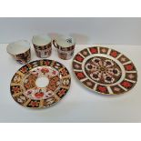 misc. Crown Derby cups and plates - damagedCondition StatusCondition status - Grade C