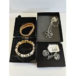 Joan Rivers necklace, earrings and x2 bracelets