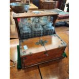 Antique oak tantalus ( bottles all perfect )Condition StatusCondition Grade:  A Excellent: In