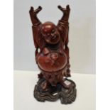Oriental wooden Buda figure H45cm Condition status - Grade B