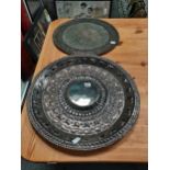 x2 large silver wall plates