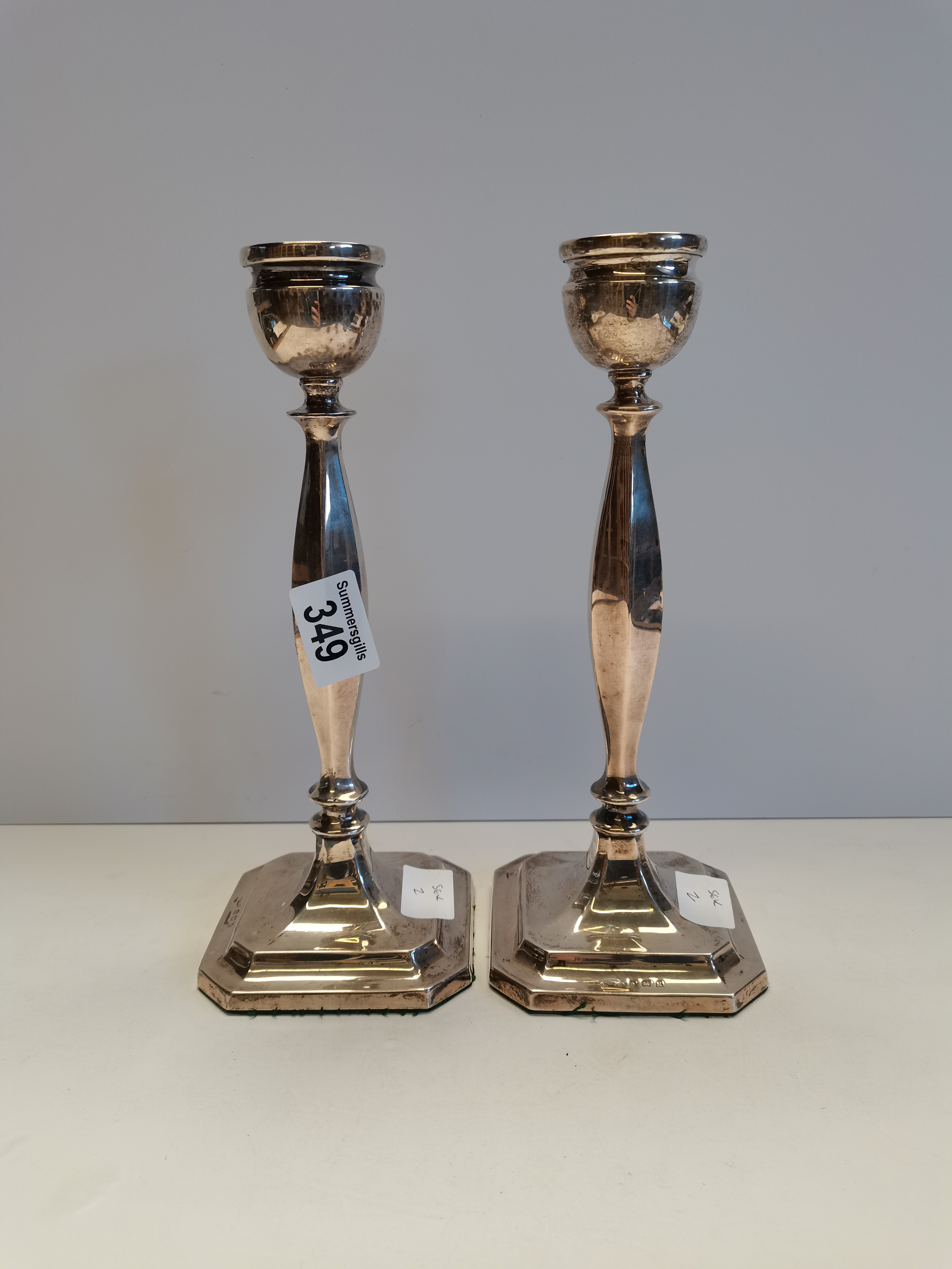 X2 Silver Candle sticks