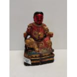 Oriental wooden figure