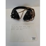 A pair of WW2 German Panzer crewman headphones, very good condition used in Panther TigerCondition